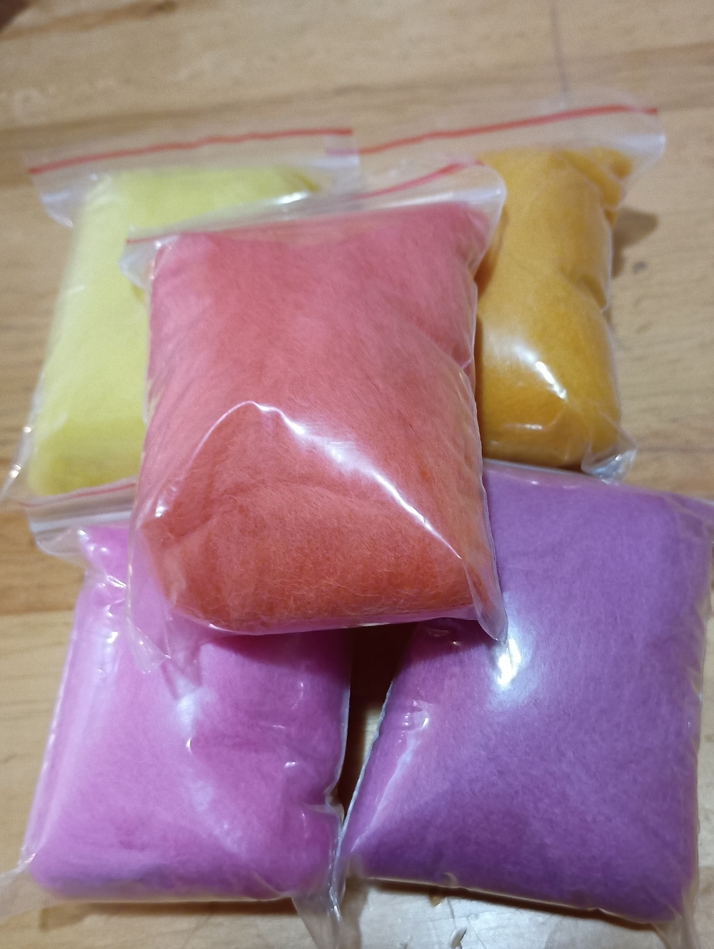 50g (5x10g) 100% Merino Wool Combed Top Roving Yarn Spinning Felting Crafts #4